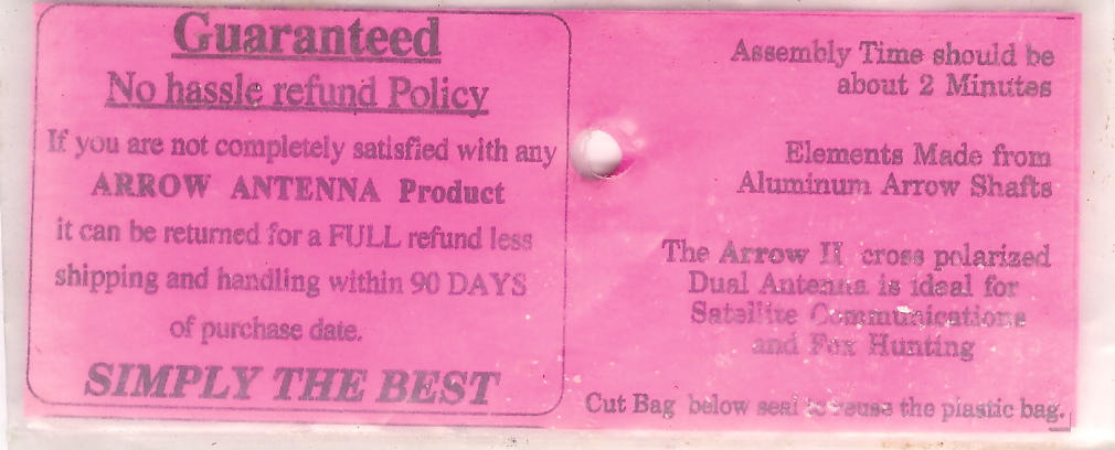 Back of the Tag